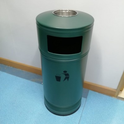 12L 室外/室內圓桶形金屬垃圾桶